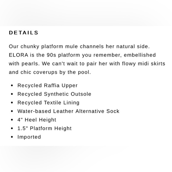 Dolce Vita Elora Pearl Light Natural Raffia Platform Slide Sandals In Tan - Picture 5 of 14